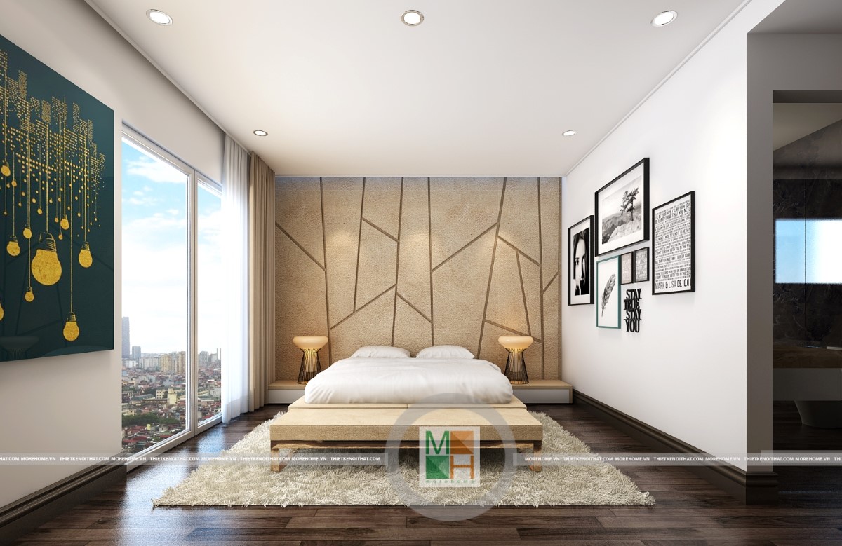 Tư vấn thiết kế chung cư 2 phòng ngủ 60m2 hiện đại theo xu hướng 2017